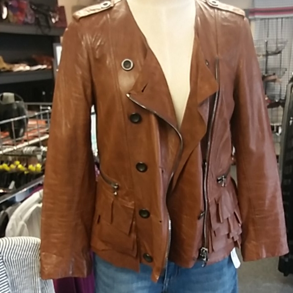 3.1 Phillip Lim leather jacket sz 8 - Picture 7 of 8